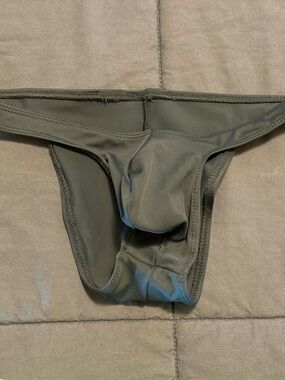 Muscleskins Men's Pouch Bikini Brief (Titanium, Large)